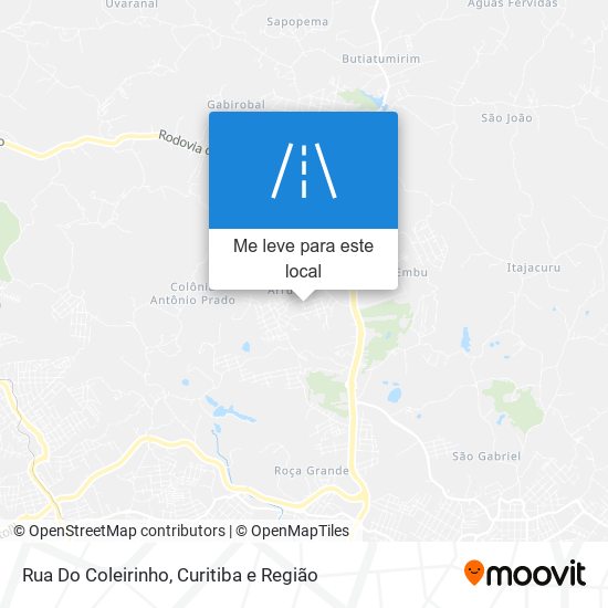 Rua Do Coleirinho mapa