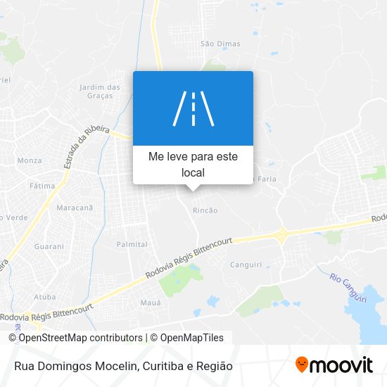 Rua Domingos Mocelin mapa