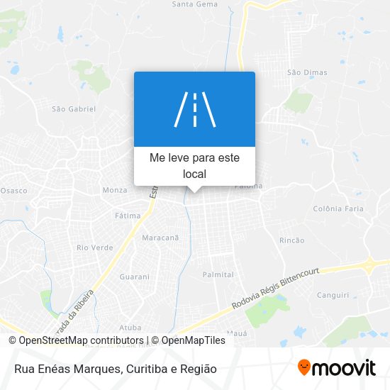 Rua Enéas Marques mapa
