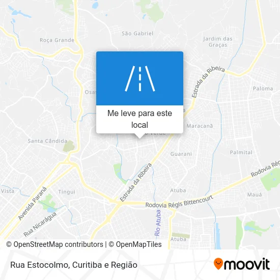 Rua Estocolmo mapa