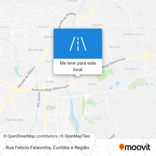 Rua Felicio Falavinha mapa