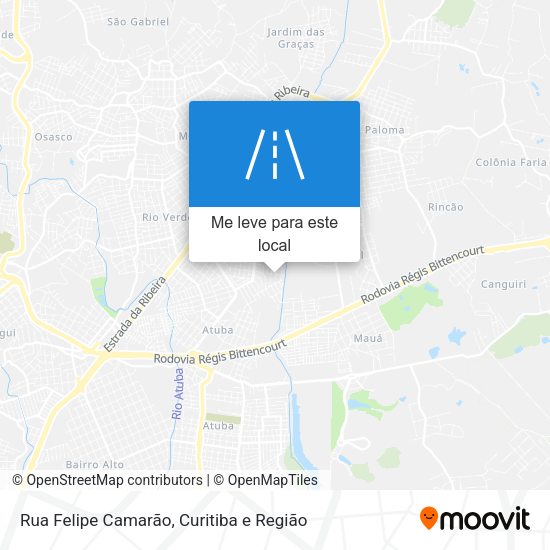 Rua Felipe Camarão mapa