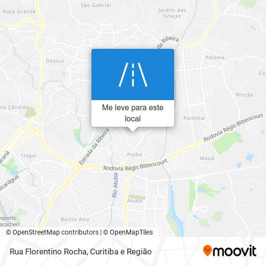 Rua Florentino Rocha mapa