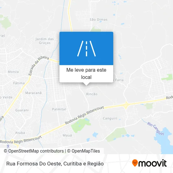Rua Formosa Do Oeste mapa