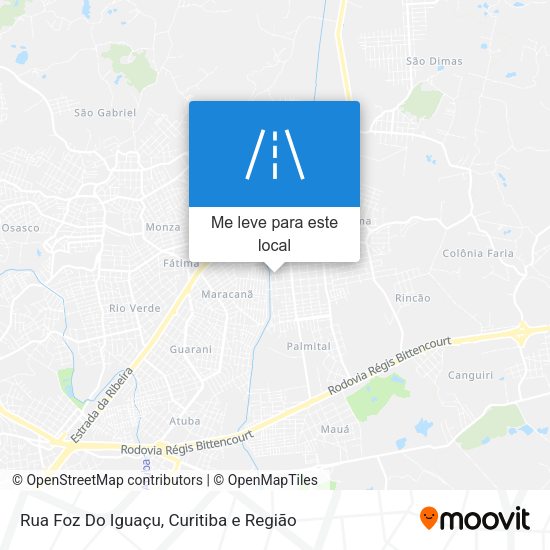 Rua Foz Do Iguaçu mapa
