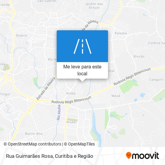 Rua Guimarães Rosa mapa