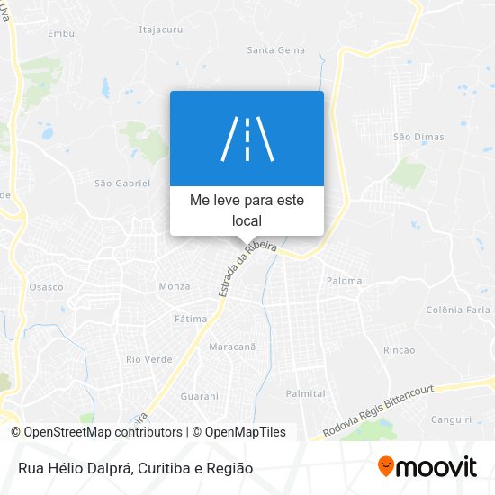 Rua Hélio Dalprá mapa