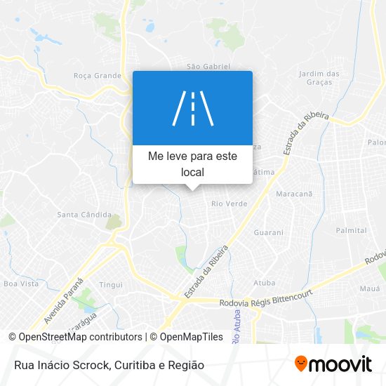 Rua Inácio Scrock mapa