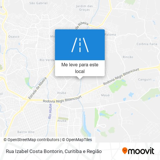 Rua Izabel Costa Bontorin mapa