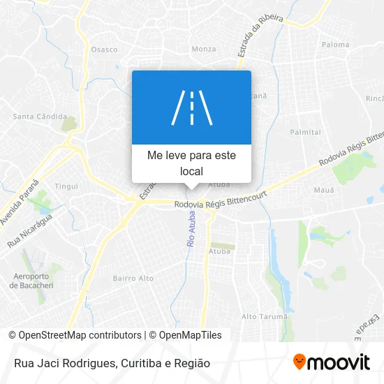 Rua Jaci Rodrigues mapa