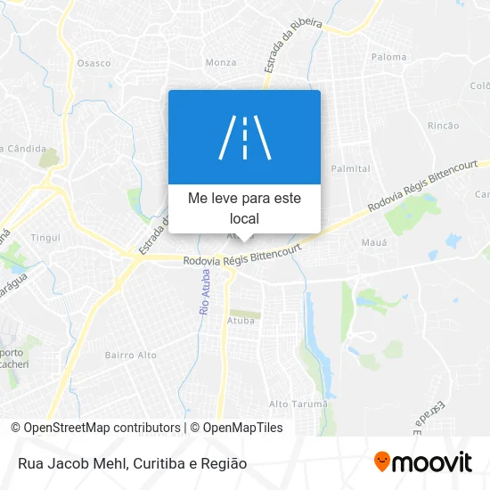 Rua Jacob Mehl mapa