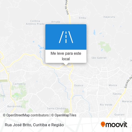Rua José Brito mapa