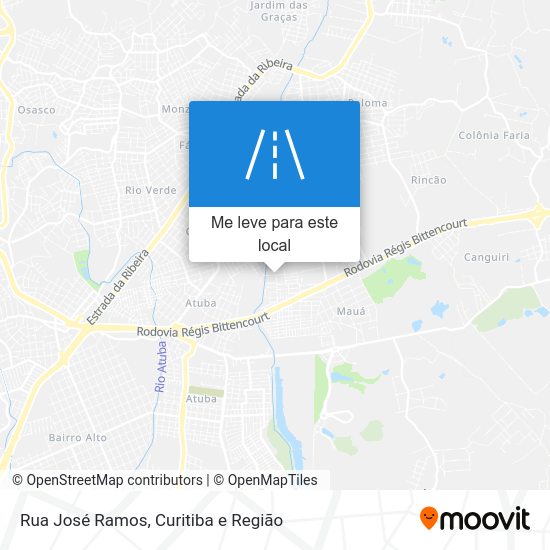 Rua José Ramos mapa