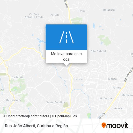 Rua João Alberti mapa