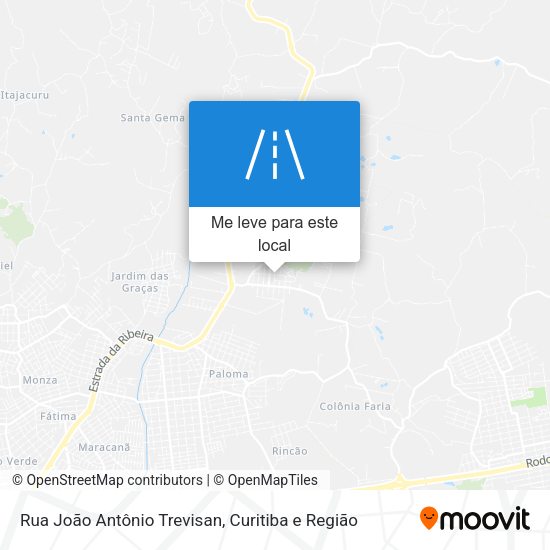 Rua João Antônio Trevisan mapa