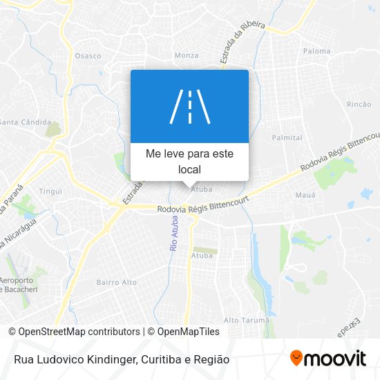 Rua Ludovico Kindinger mapa