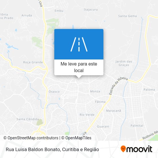 Rua Luisa Baldon Bonato mapa