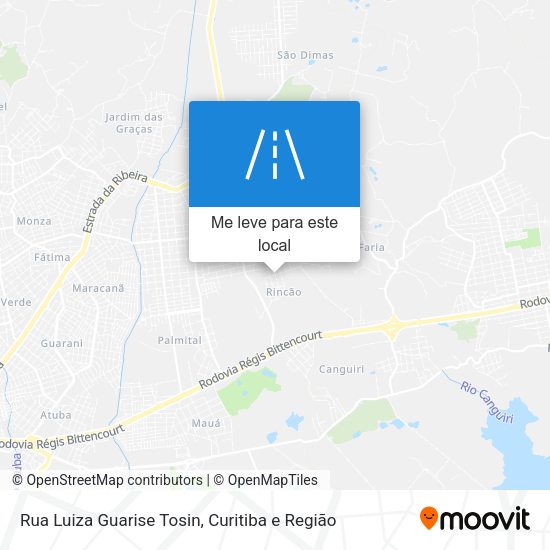 Rua Luiza Guarise Tosin mapa