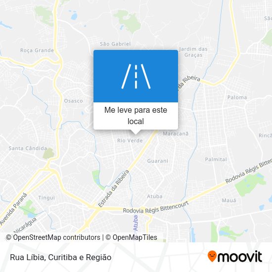 Rua Líbia mapa