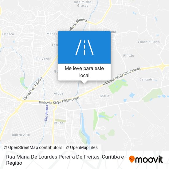 Rua Maria De Lourdes Pereira De Freitas mapa