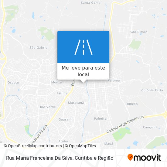 Rua Maria Francelina Da Silva mapa