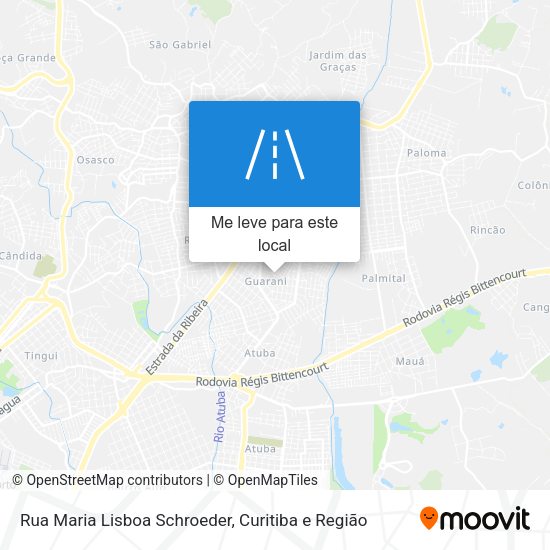 Rua Maria Lisboa Schroeder mapa