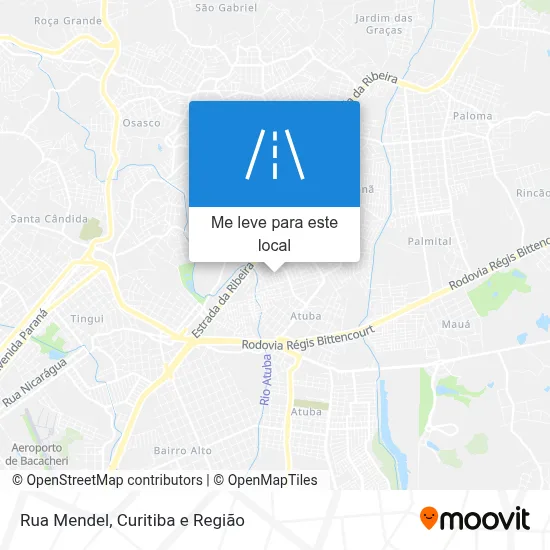 Rua Mendel mapa