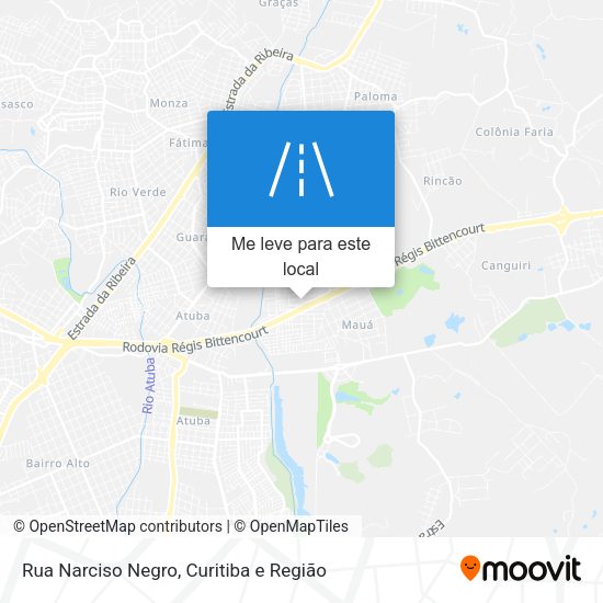 Rua Narciso Negro mapa