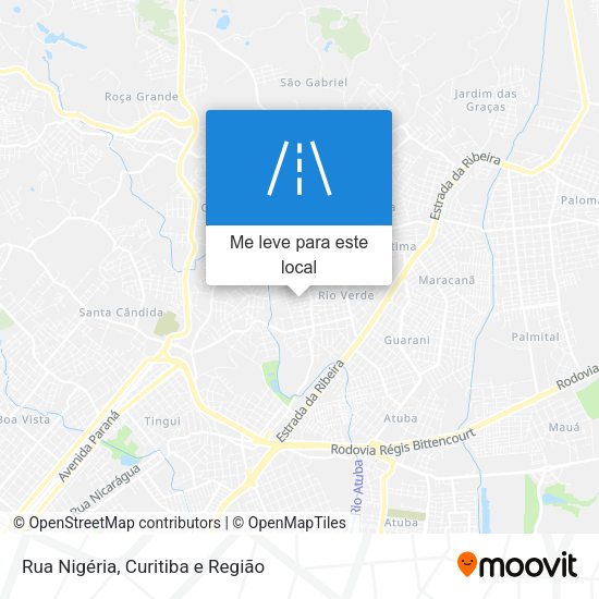 Rua Nigéria mapa