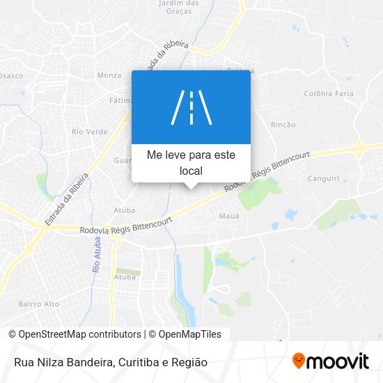 Rua Nilza Bandeira mapa