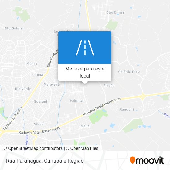 Rua Paranaguá mapa