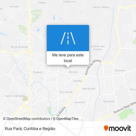 Rua Pará mapa