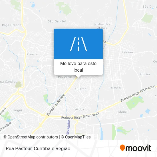 Rua Pasteur mapa