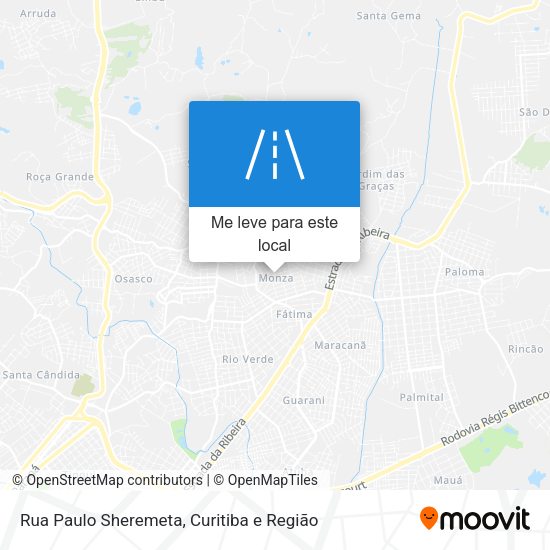 Rua Paulo Sheremeta mapa