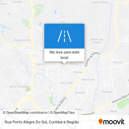 Rua Porto Alegre Do Sul mapa