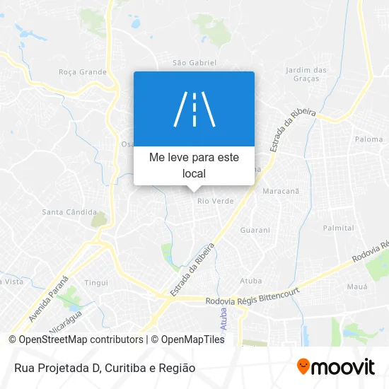 Rua Projetada D mapa