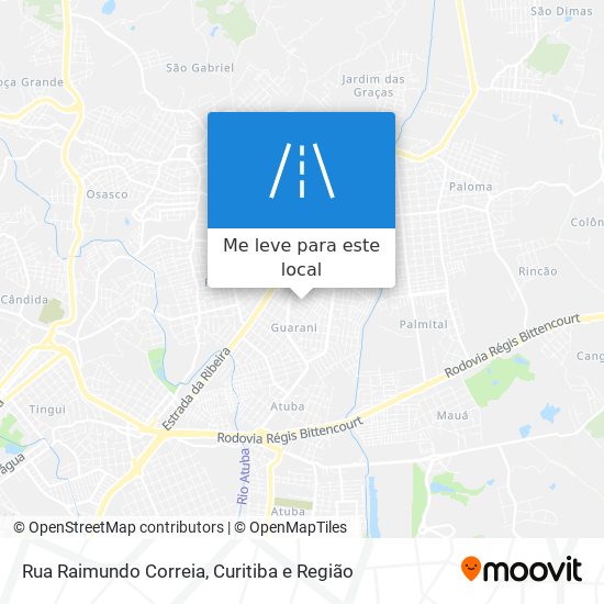 Rua Raimundo Correia mapa