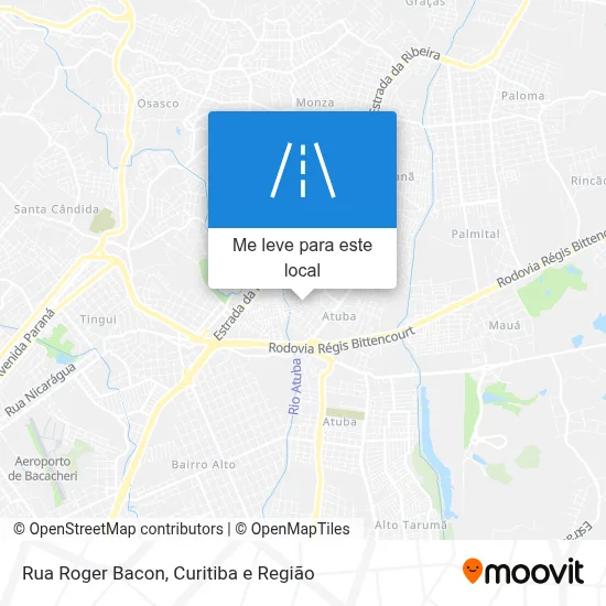 Rua Roger Bacon mapa