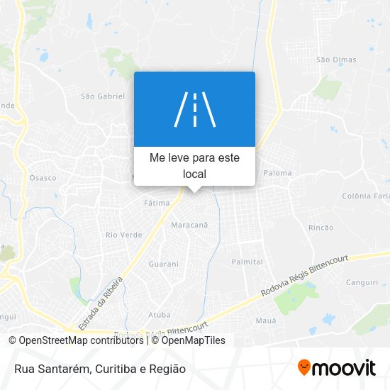 Rua Santarém mapa