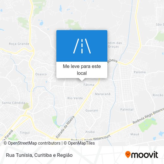 Rua Tunísia mapa