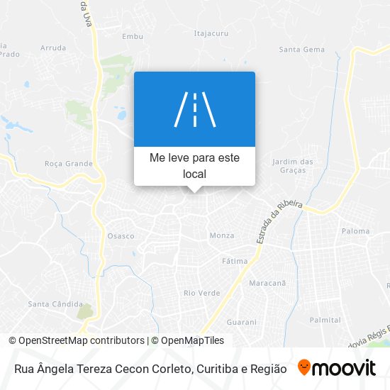 Rua Ângela Tereza Cecon Corleto mapa