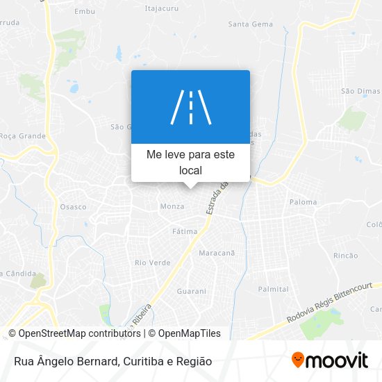 Rua Ângelo Bernard mapa