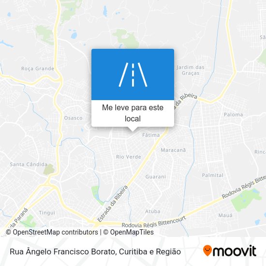 Rua Ângelo Francisco Borato mapa