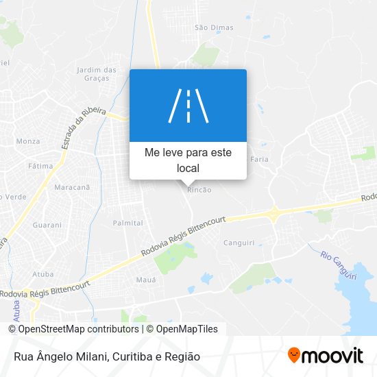 Rua Ângelo Milani mapa
