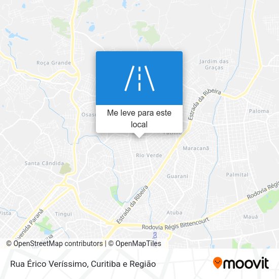 Rua Érico Veríssimo mapa