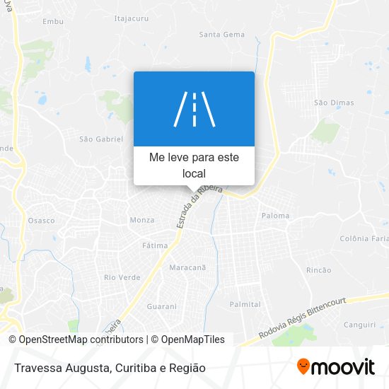 Travessa Augusta mapa