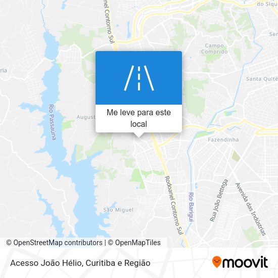 Acesso João Hélio mapa