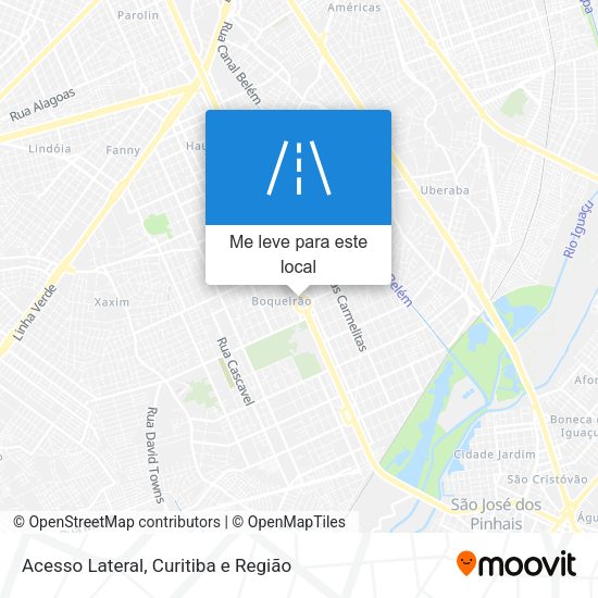 Acesso Lateral mapa