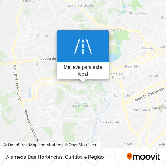Alameda Das Hortências mapa