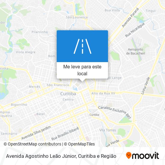 Avenida Agostinho Leão Júnior mapa